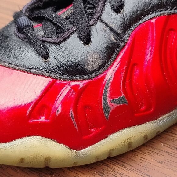 Nike Little Posite One 2023 Mid Metallic Red - FJ1258-600 Grade School Size 6Y - Picture 11 of 13